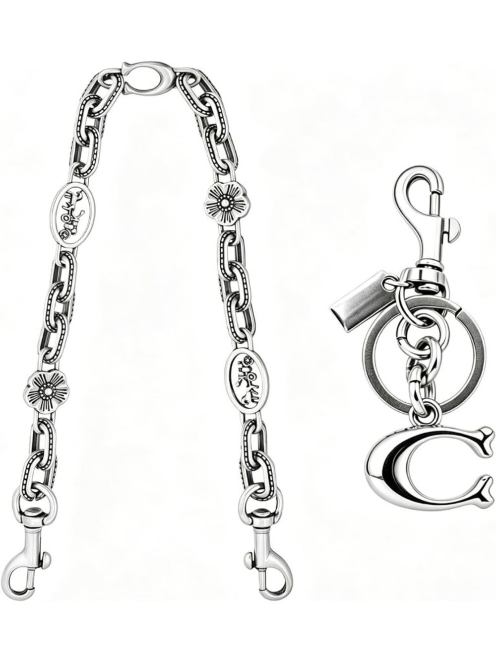 Vintage Chain Charm Bag, Purse Strap Extender & Keychain for Women - Stylish